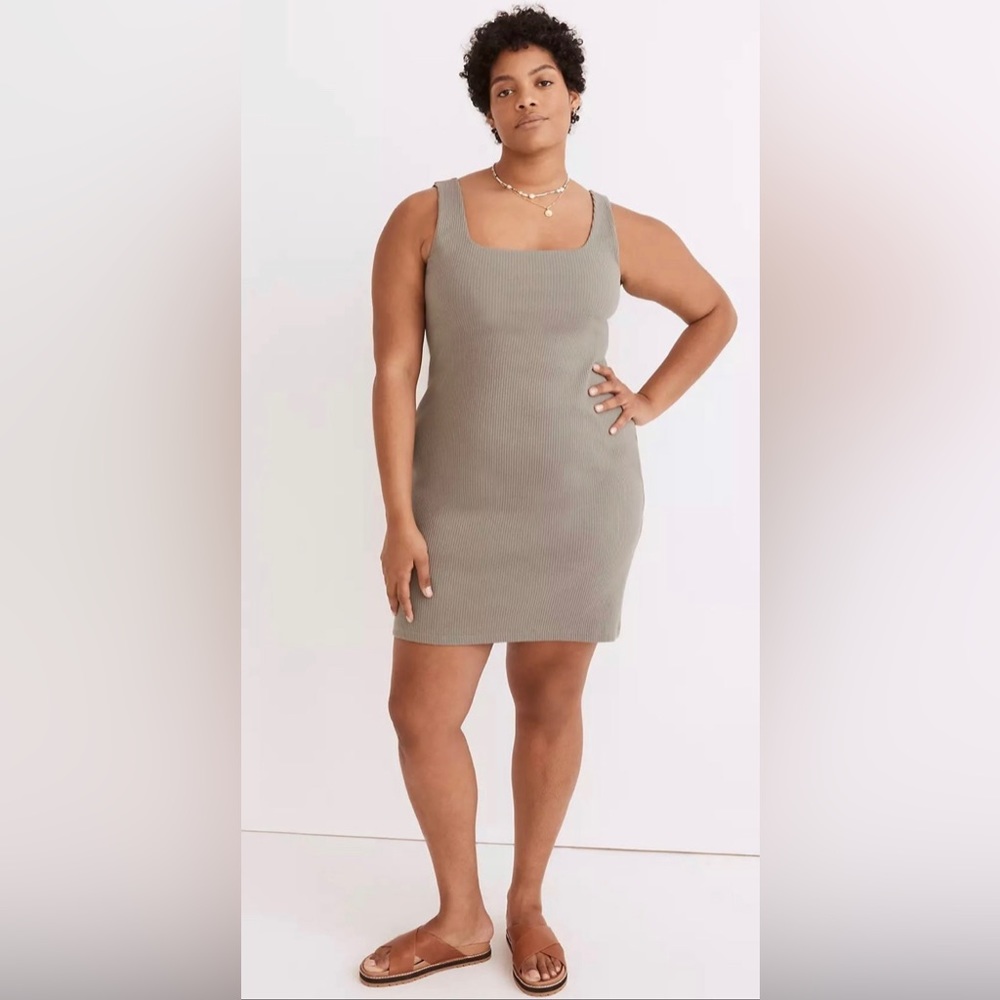 Madewell Ribbed Knit Bodycon Mini Dress